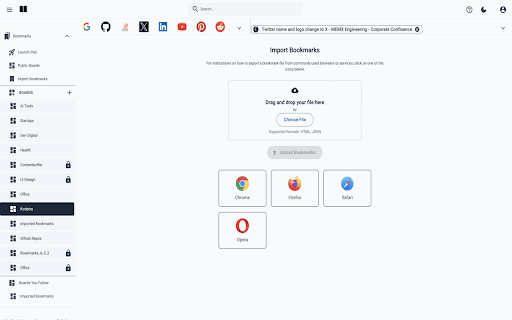 Smart Bookmark Manager Linqlist  from Chrome web store to be run with OffiDocs Chromium online