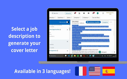 SmartCandidate  from Chrome web store to be run with OffiDocs Chromium online
