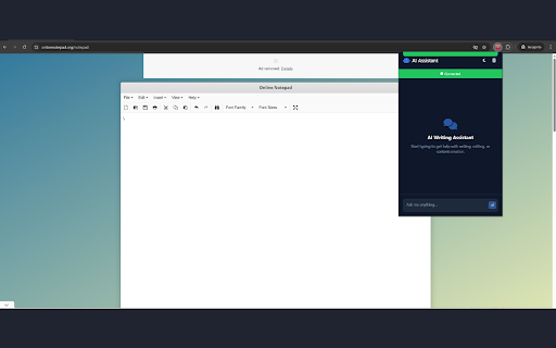 SmartChat Assistant  from Chrome web store to be run with OffiDocs Chromium online