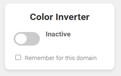 Smart Color Inverter  from Chrome web store to be run with OffiDocs Chromium online