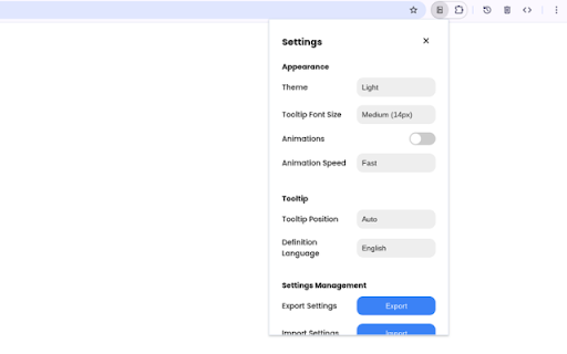 Smart Dictionary for Chrome  from Chrome web store to be run with OffiDocs Chromium online
