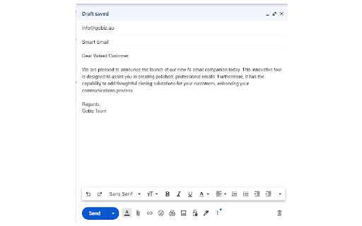 SmartEmail AI  from Chrome web store to be run with OffiDocs Chromium online