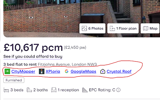 Smarter Property Browsing  from Chrome web store to be run with OffiDocs Chromium online