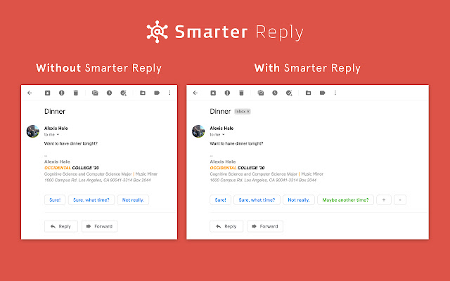 Smarter Reply for Gmail  from Chrome web store to be run with OffiDocs Chromium online
