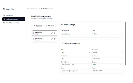 Smart Filler AI Powered Form Autofill  Fake Data Generator  from Chrome web store to be run with OffiDocs Chromium online