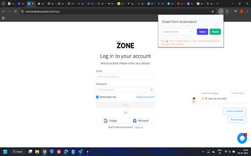 Smart Form Automation  from Chrome web store to be run with OffiDocs Chromium online