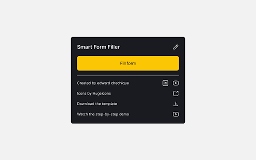 Smart Form Filler  from Chrome web store to be run with OffiDocs Chromium online