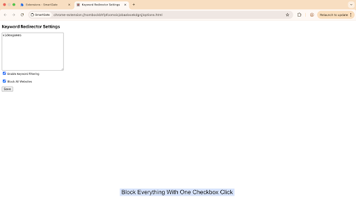 SmartGate  from Chrome web store to be run with OffiDocs Chromium online
