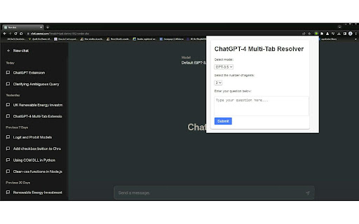 smartGPT Multi Tab Extension  from Chrome web store to be run with OffiDocs Chromium online