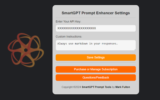 SmartGPT Prompt Enhancer  from Chrome web store to be run with OffiDocs Chromium online
