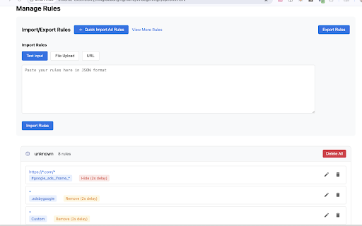 Smart Hide  from Chrome web store to be run with OffiDocs Chromium online