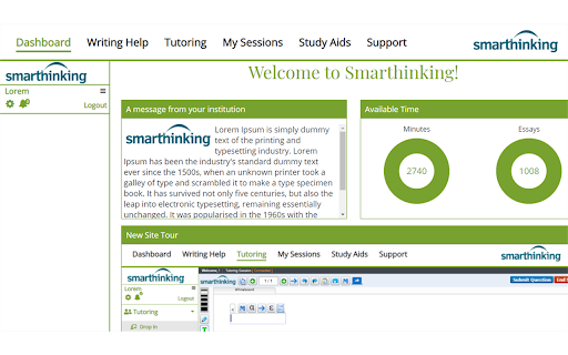 Smarthinking  from Chrome web store to be run with OffiDocs Chromium online