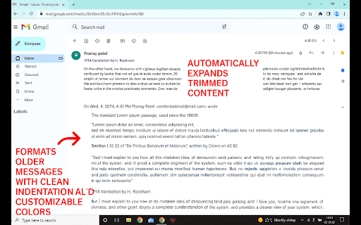 SmartMail Expander  from Chrome web store to be run with OffiDocs Chromium online