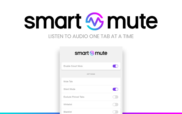 Smart Mute  from Chrome web store to be run with OffiDocs Chromium online