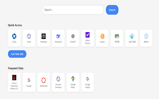 Smart New Tab  from Chrome web store to be run with OffiDocs Chromium online