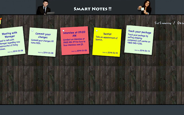 Smart Notes  from Chrome web store to be run with OffiDocs Chromium online