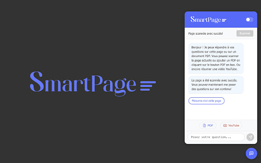 SmartPage  from Chrome web store to be run with OffiDocs Chromium online
