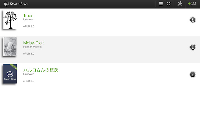 Smart Read E book Reader  from Chrome web store to be run with OffiDocs Chromium online