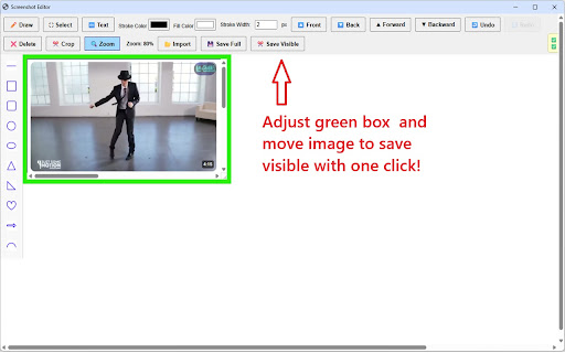 Smart Screenshot Capture Tool  from Chrome web store to be run with OffiDocs Chromium online