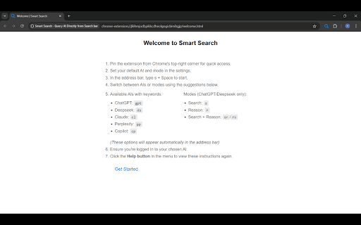Smart Search Query AI Directly from Search bar  from Chrome web store to be run with OffiDocs Chromium online