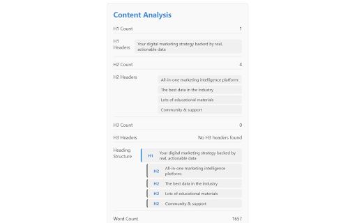 Smart SEO Checker  from Chrome web store to be run with OffiDocs Chromium online