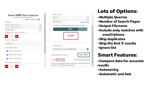 Smart SERP Data Collector  from Chrome web store to be run with OffiDocs Chromium online