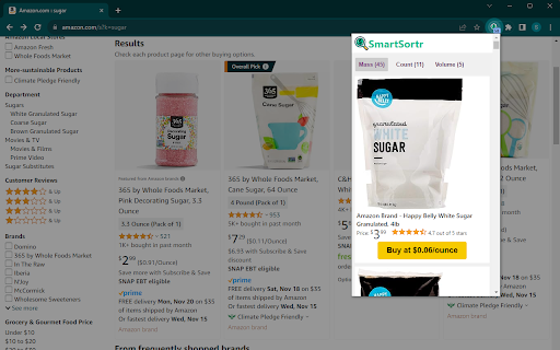 SmartSortr  from Chrome web store to be run with OffiDocs Chromium online