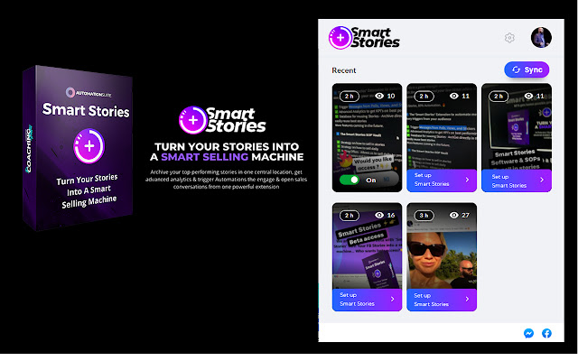 Smart Stories  from Chrome web store to be run with OffiDocs Chromium online