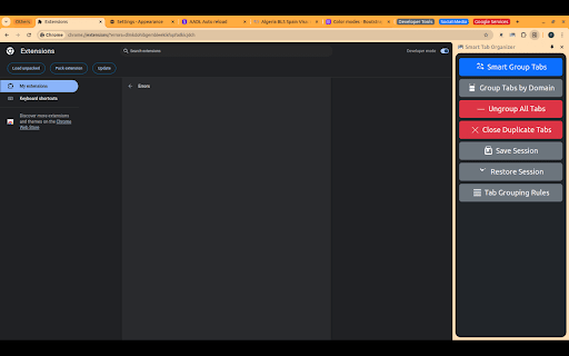 Smart Tab Organizer  from Chrome web store to be run with OffiDocs Chromium online