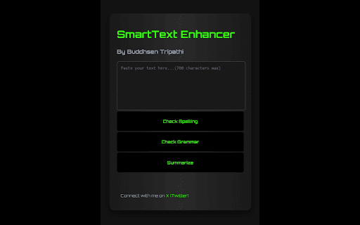 SmartText Enhancer  from Chrome web store to be run with OffiDocs Chromium online