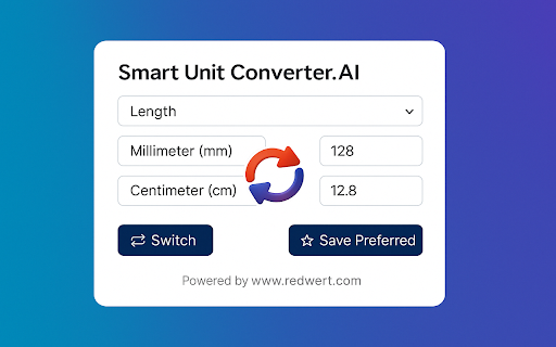 Smart Unit Converter.AI  from Chrome web store to be run with OffiDocs Chromium online