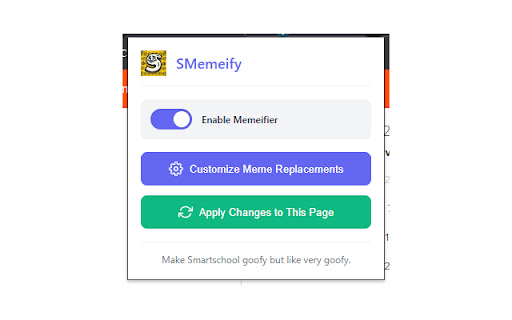 SMemeify  from Chrome web store to be run with OffiDocs Chromium online