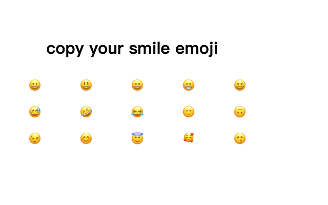 smile emoji  from Chrome web store to be run with OffiDocs Chromium online