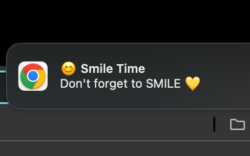 Smile Reminder  from Chrome web store to be run with OffiDocs Chromium online
