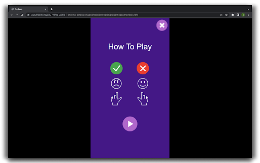 Smiles Game HTML5 Game  from Chrome web store to be run with OffiDocs Chromium online