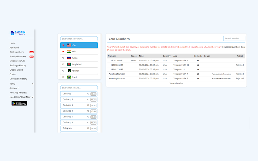 SMS Pin Verify  from Chrome web store to be run with OffiDocs Chromium online