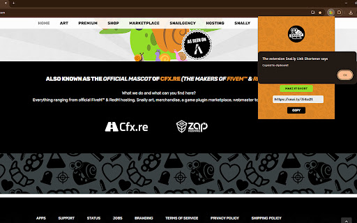 Snai.ly Link Shortener  from Chrome web store to be run with OffiDocs Chromium online