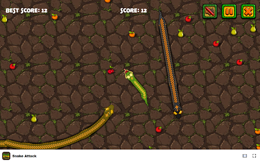 Snake Attack Game Grow Your Snake and Avoid Danger!  from Chrome web store to be run with OffiDocs Chromium online