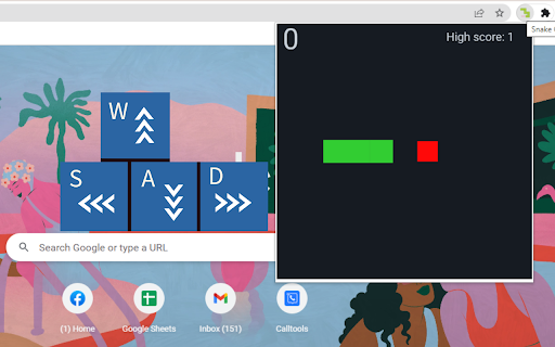 Snake Game (New)  from Chrome web store to be run with OffiDocs Chromium online
