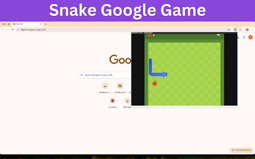 Snake Google  from Chrome web store to be run with OffiDocs Chromium online