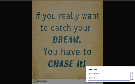 Snap2Text  from Chrome web store to be run with OffiDocs Chromium online