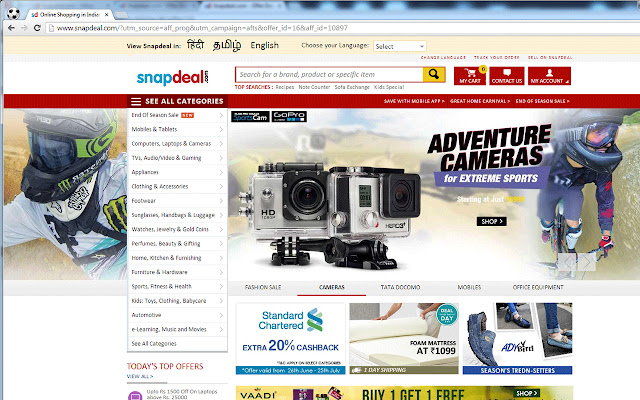 Snapdeal Coupons June 2016  from Chrome web store to be run with OffiDocs Chromium online