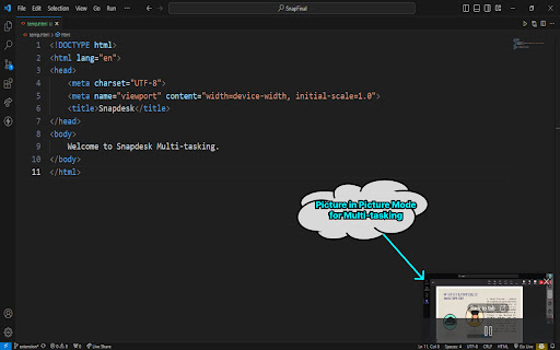 Snap Desk: Capture ScreenShots as PDF Notes  from Chrome web store to be run with OffiDocs Chromium online