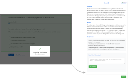 SnapIQ  from Chrome web store to be run with OffiDocs Chromium online