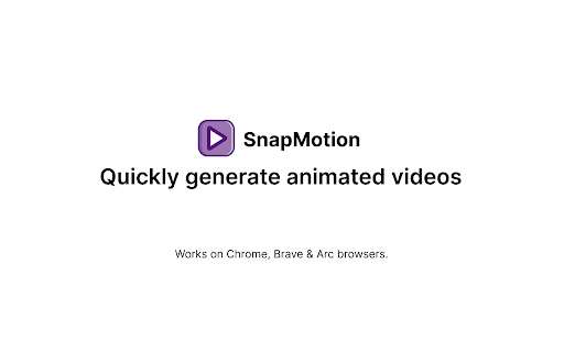SnapMotion  from Chrome web store to be run with OffiDocs Chromium online