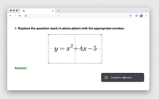 Snapshot for Math  from Chrome web store to be run with OffiDocs Chromium online