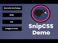 SnipCSS  from Chrome web store to be run with OffiDocs Chromium online