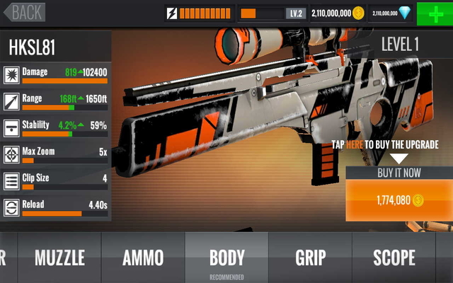 Sniper 3d Mod Free Coins and Diamonds  from Chrome web store to be run with OffiDocs Chromium online