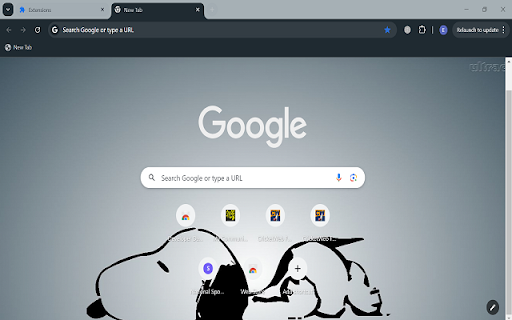 Snoopy will sleep  from Chrome web store to be run with OffiDocs Chromium online