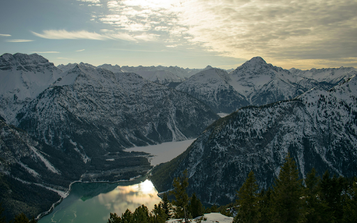 Snowcap Mountains during Sunset  from Chrome web store to be run with OffiDocs Chromium online